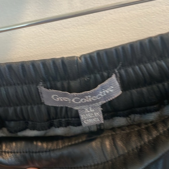 Faux leather joggers - Picture 2 of 6